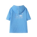 HOODED PONCHO WITH CENTER POCKET