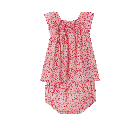 FLORAL FLUTTER SLEEVE TODDLER SET